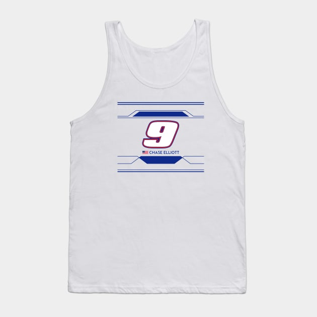 Chase Elliott #9 2023 NASCAR Design Tank Top by AR Designs 